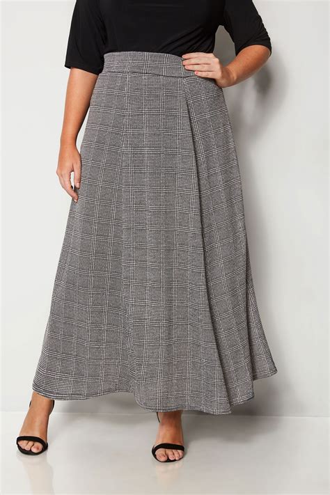 plus size gray skirt